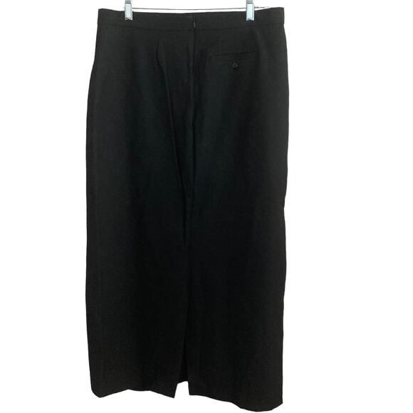 Old Navy Maxi Skirt Womens 12 Modest Black Slit Stretch - Picture 2 of 8